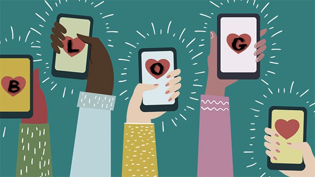 Arms Holding Smartphones - Dating Apps - Blog