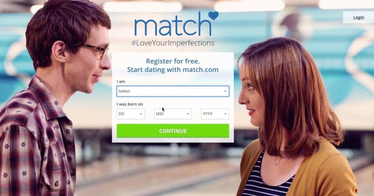 Match.com Homepage Screenshot