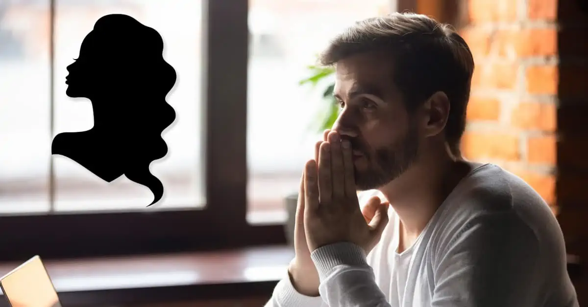 Man Thinking -Beautiful Woman Silhouette