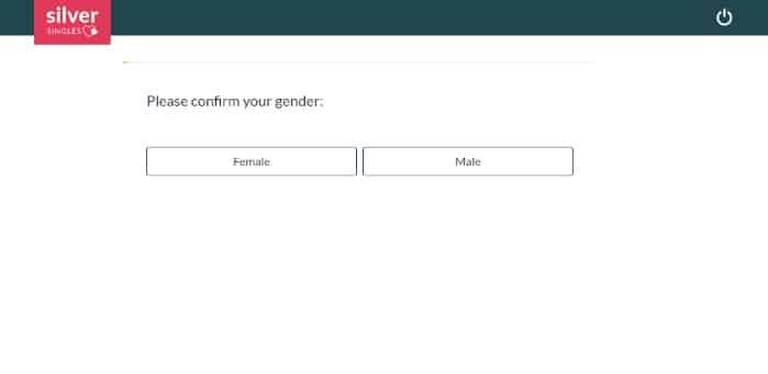 SilverSingles Sign Up Process Screenshot 2