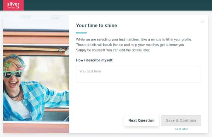 SilverSingles Sign Up Process Screenshot 7