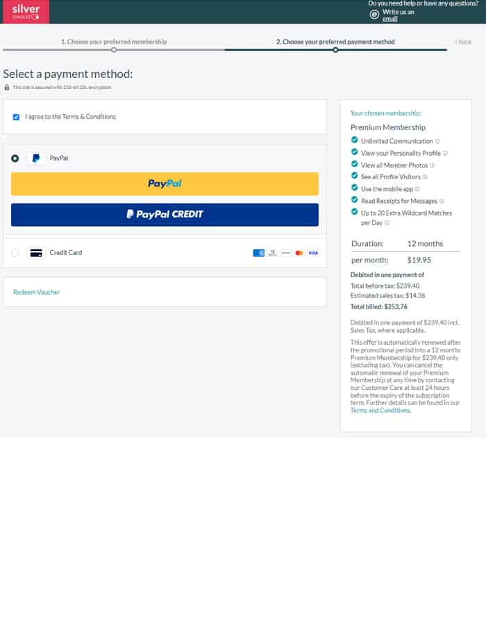 SilverSingles Sign Up Process Screenshot 9