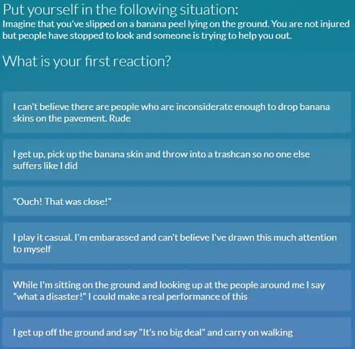 eHarmony Personality Questionnarie Screenshot 3