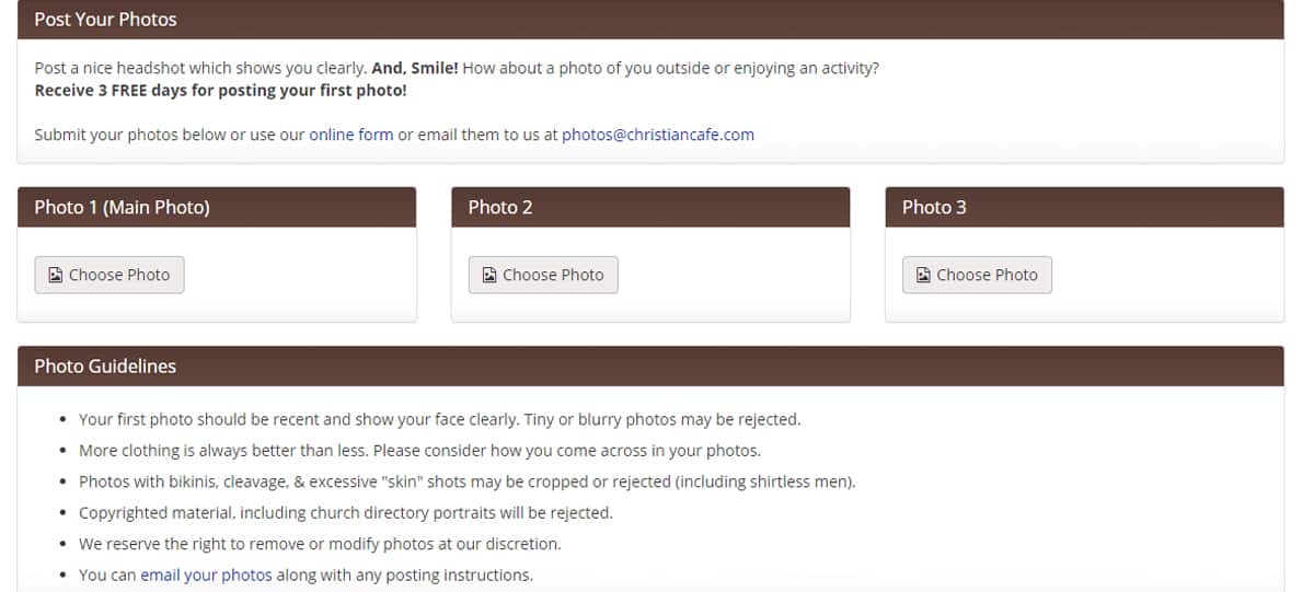 ChristianCafe Sign up Page Screenshot 7