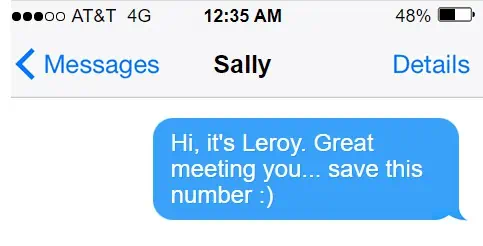Icebreaker - First Text Message Screenshot