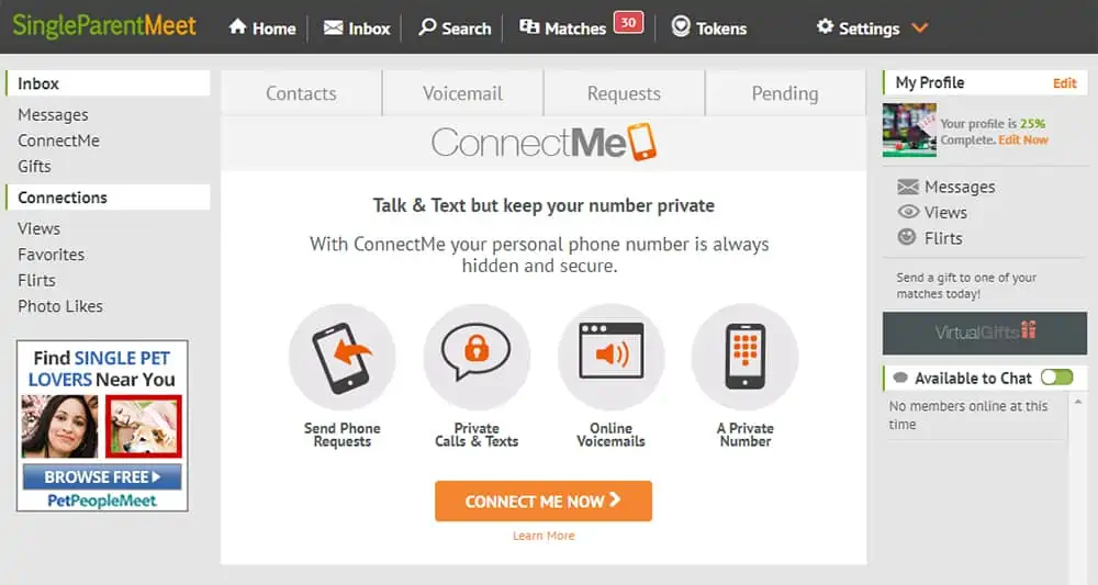 SingleParentMeet-ConnectMe-Feature-Screenshot