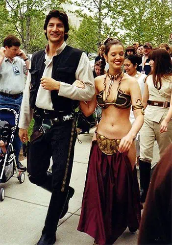 Han Solo and Princess Leia Sexy Couple Costumes1