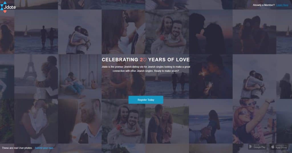 Jdate Homepage Screenshot