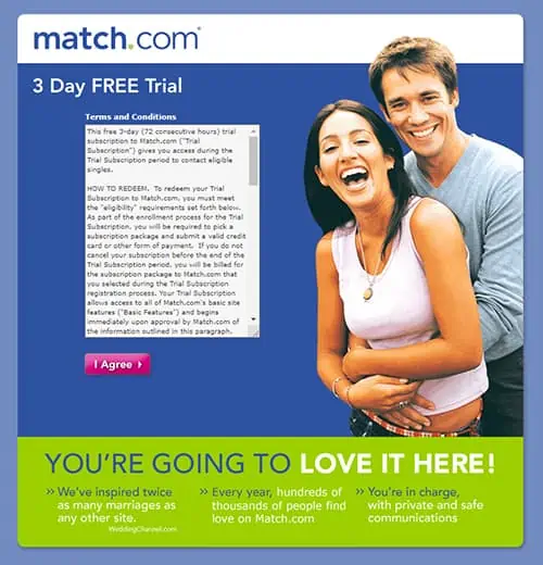 Match Free Trial Offer Screenshot