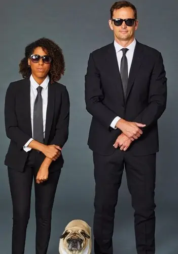 Men in Black Couple Costume