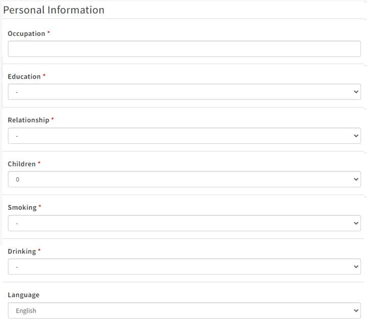 Sugarbook Sign Up Process Screenshot 5