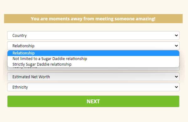 Sugardaddie Sign Up Screenshot 5