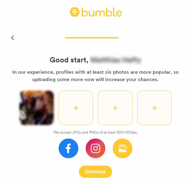 Bumble Sign Up Process Screenshot 6