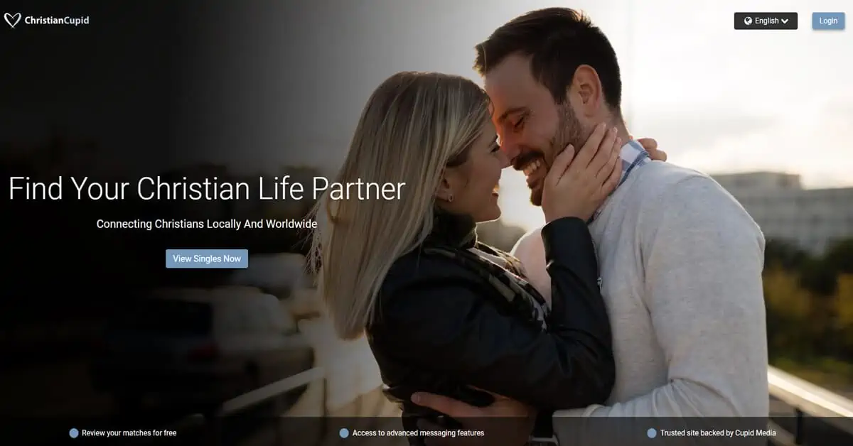 ChristianCupid Homepage Screenshot