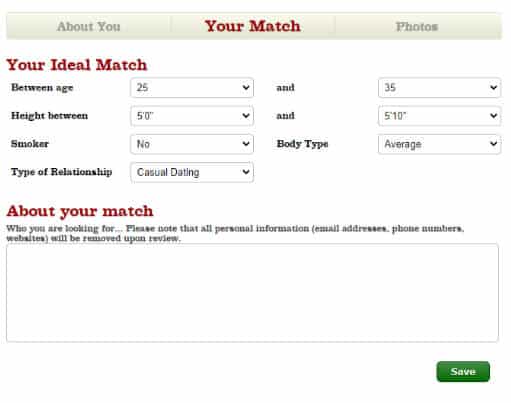 FarmersOnly Sign Up Process Screenshot 4
