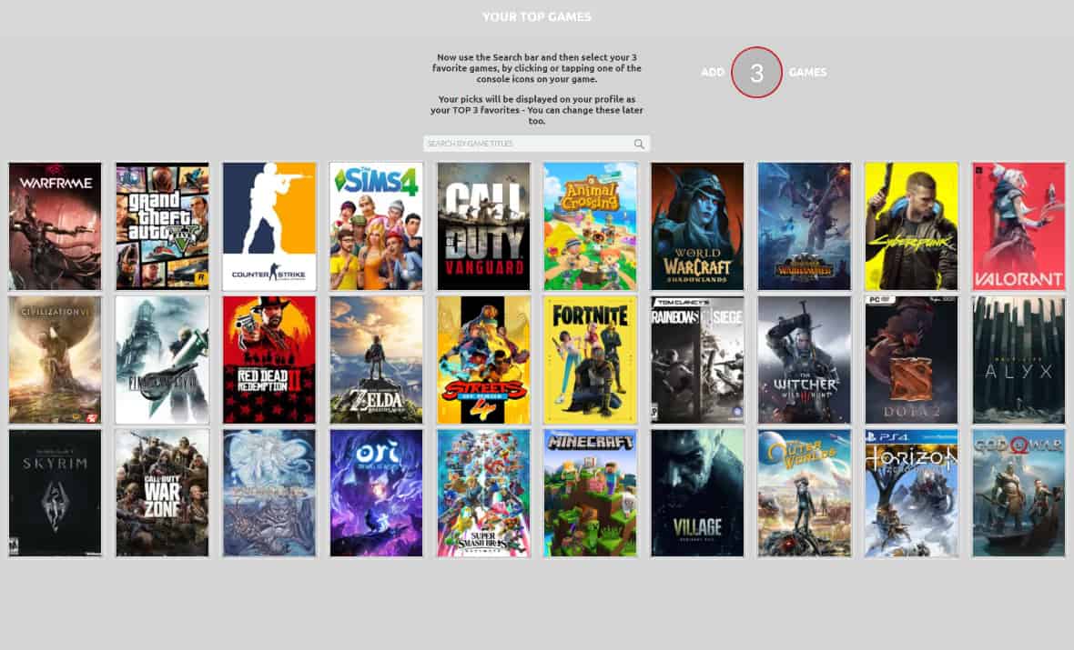 GamerDating Sign Up Process Screenshot 3
