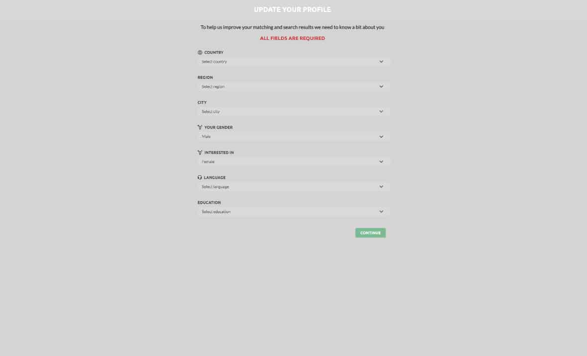 GamerDating Sign Up Process Screenshot 4