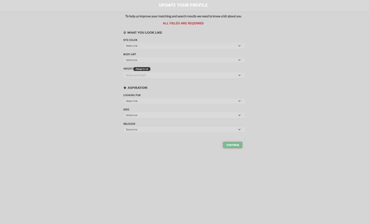 GamerDating Sign Up Process Screenshot 5