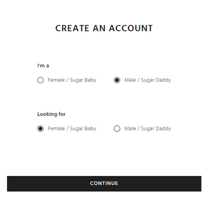 SugarDaddyMeet Sign Up Process Screenshot 3