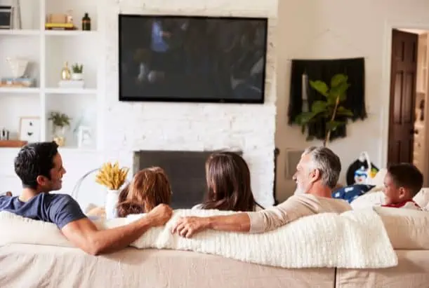 Family Sitting on Couch