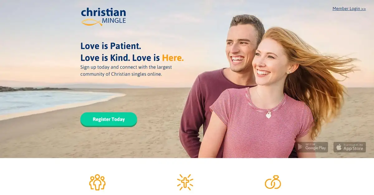 Christian Mingle Homepage Screenshot-1