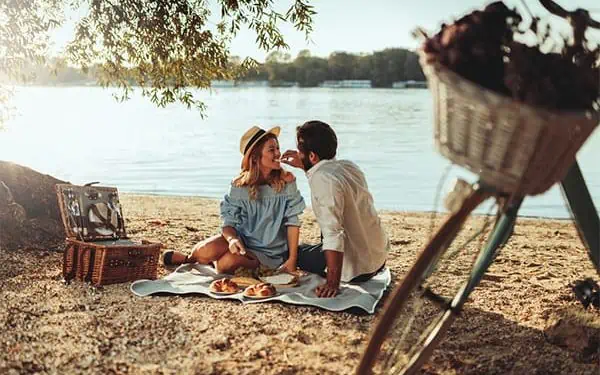 Picnic at the Edge of a Lake