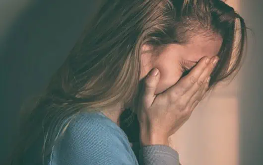 Young Woman Looking Sad