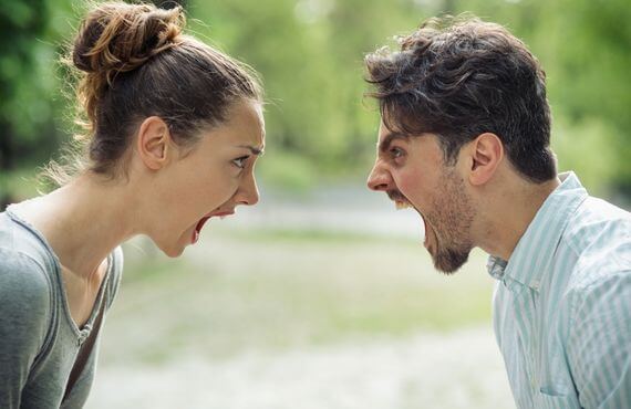 Couple arguing over lack of communication