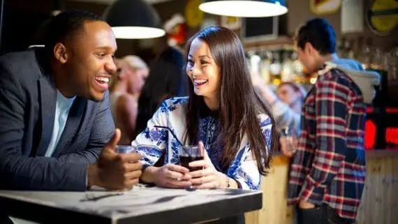 Two People Chatting and Getting to Know Each Other