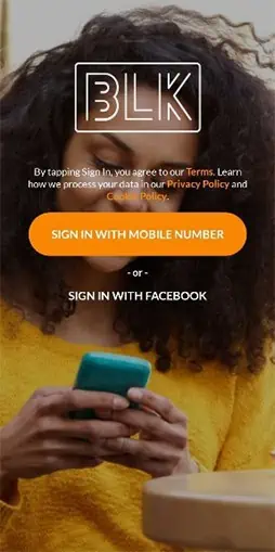 BLK Sign Up Process - Step 2