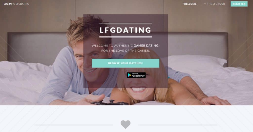 LFGDating Homepage Screenshot