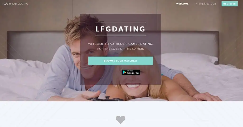 LFGDating Homepage Screenshot