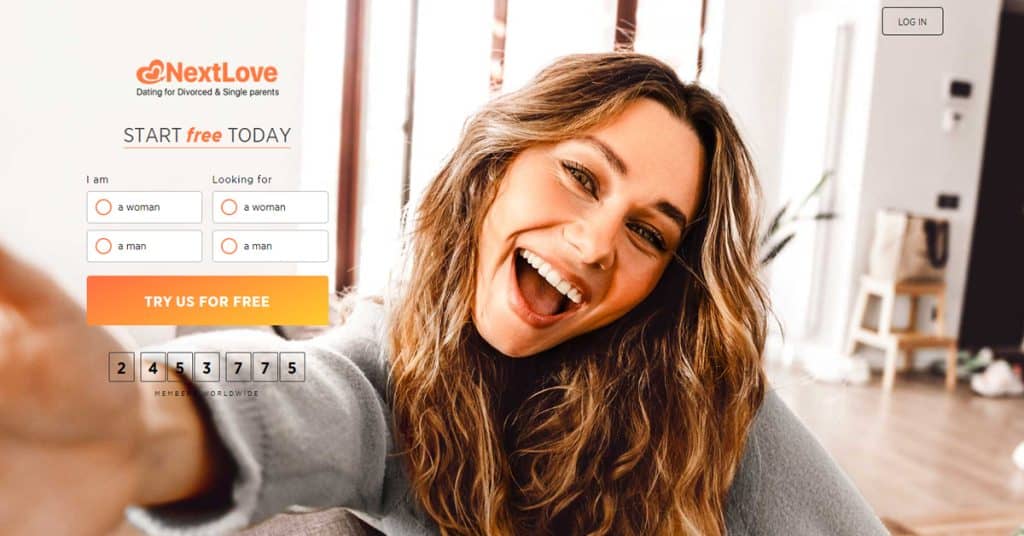NextLove Homepage Screenshot