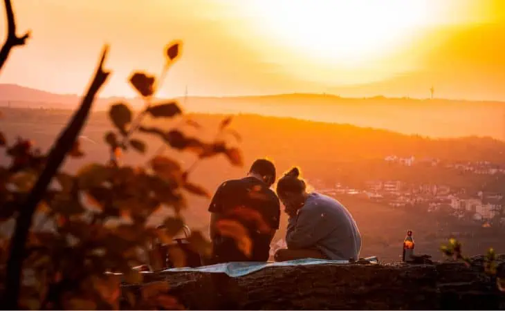 Sunset Couple Date