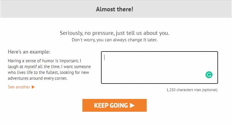 BlackPeopleMeet Sign Up Process - Step 7