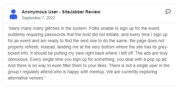 Meetup Reviews 2