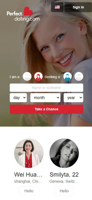 Perfect-Dating.com Sign Up Process - Step 2