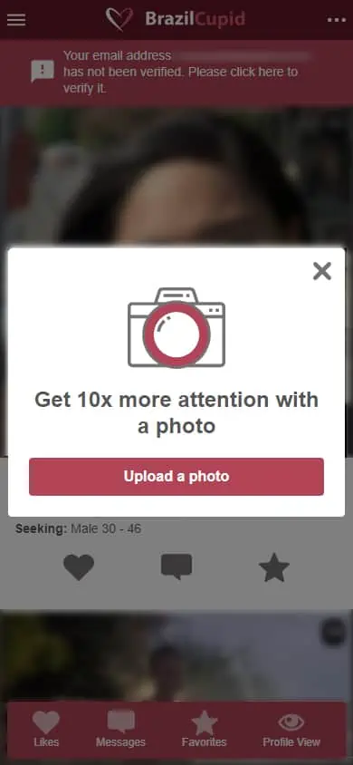 BrazilCupid Sign Up Process - Step 3