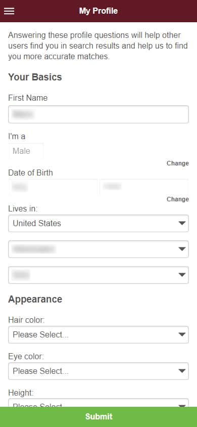 BrazilCupid Sign Up Process - Step 4