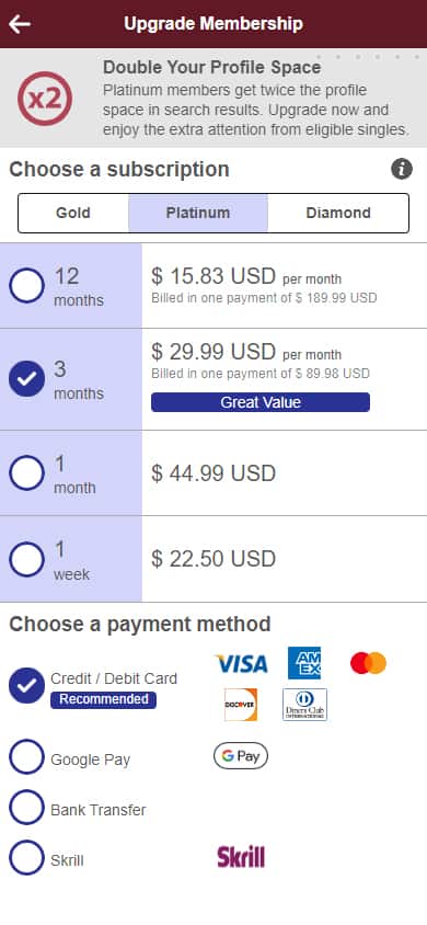 BrazilCupid Sign Up Process - Step 7