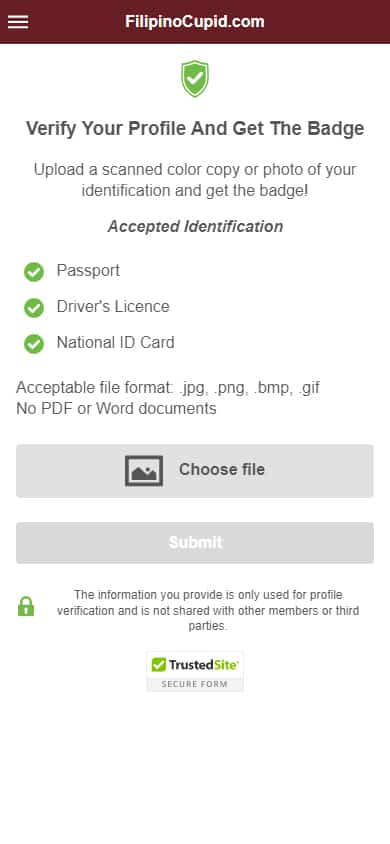 FilipinoCupid Sign Up Process - Step 6