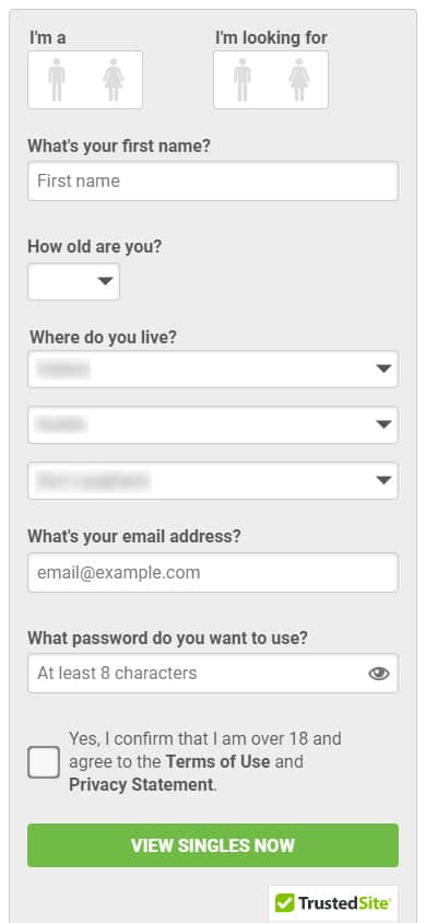 InternationalCupid - Sign Up Process Step 2
