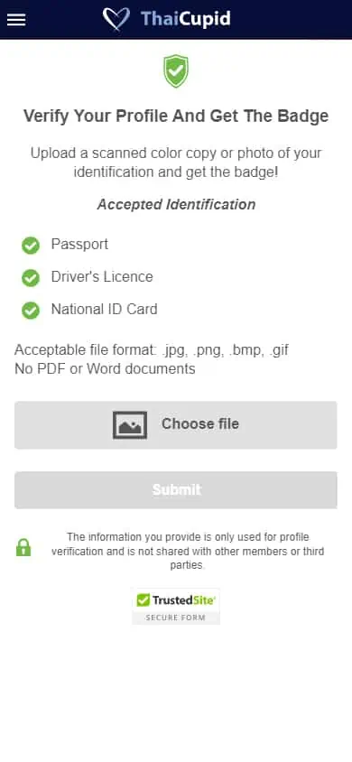 ThaiCupid Sign Up Process - Step 8