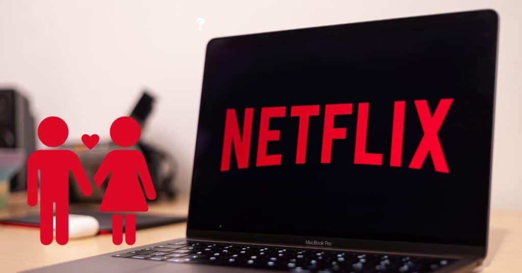 Netflix on a laptop