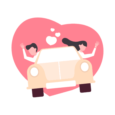 car ride graphic