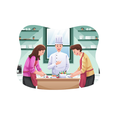 cooking class graphic