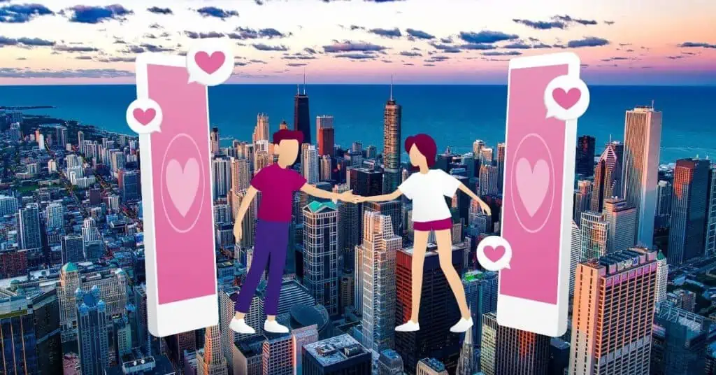 Using dating apps in big cities