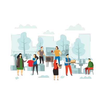 flea market graphic