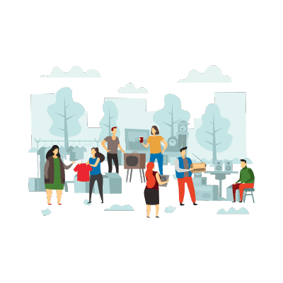 flea market graphic
