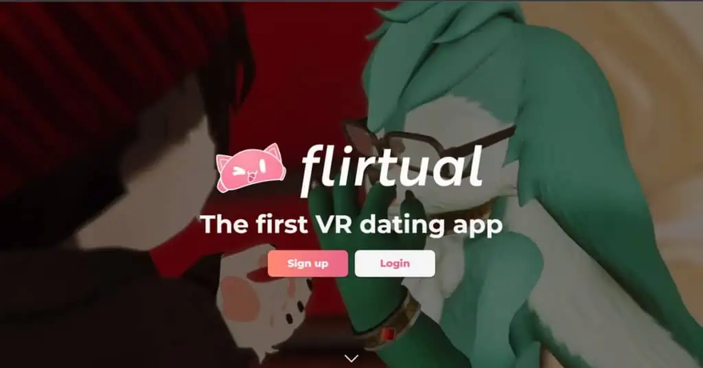 Flirtual Homepage Screenshot